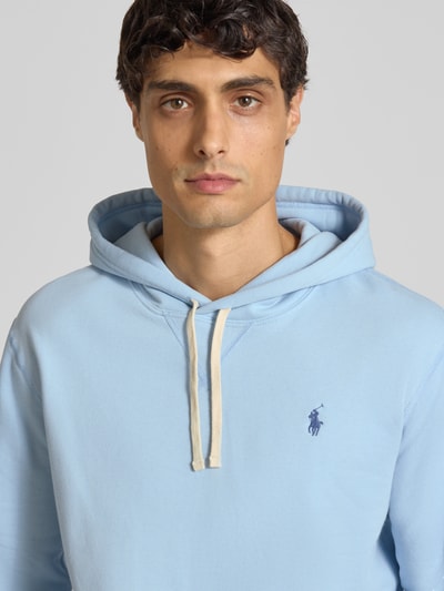 Polo Ralph Lauren Regular Fit Hoodie mit Logo-Stitching Hellblau 3