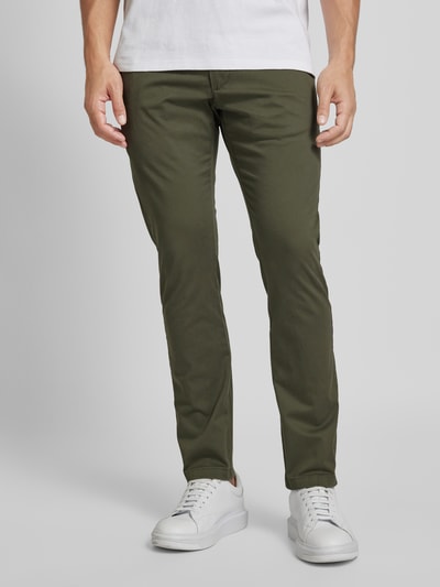 s.Oliver RED LABEL Slim Fit Chino mit Gesäßtaschen Modell 'AUSTIN' Oliv 4