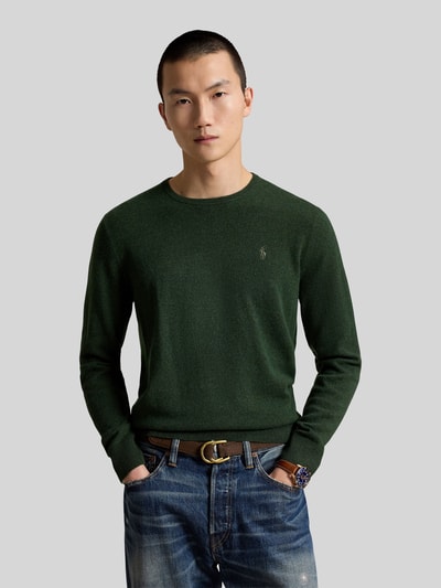Polo Ralph Lauren Regular Fit Pullover aus reiner Wolle Dunkelgruen 4