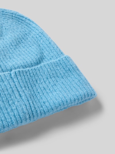 ICHI Strickmütze mit breitem Umschlag Modell 'IAIVO' Bleu 2