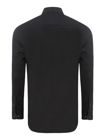 Eterna Slim Fit Slim Fit Business-Hemd aus Popeline Black 4