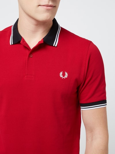 Fred Perry Koszulka polo z wyhaftowanym logo  Czerwony 3