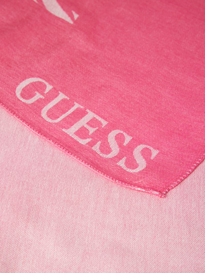 Guess Sjaal met labelstitching Felroze - 2