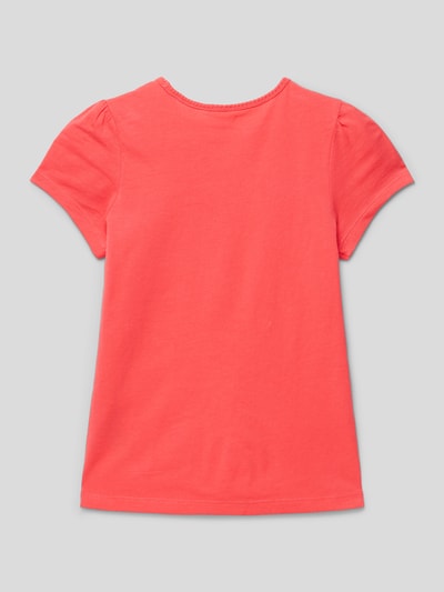 s.Oliver RED LABEL T-shirt van katoen met motiefprint Koraal - 3