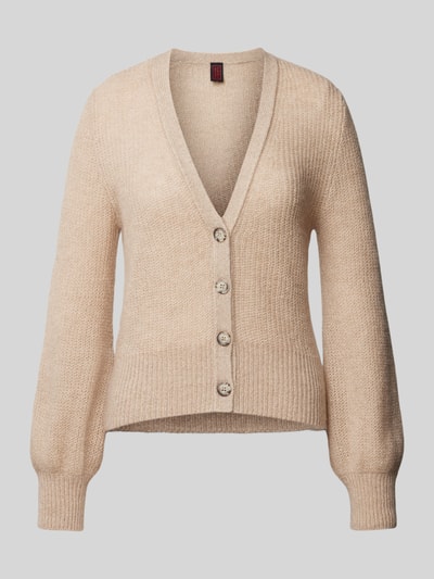 Stefanel Strickcardigan mit Raglanärmeln Sand 2