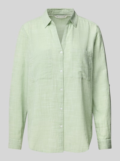 Tom Tailor Regular Fit Hemdbluse mit aufgesetzten Brusttaschen Hellgruen 2