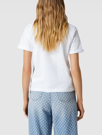 Pepe Jeans T-shirt met vaste mouwomslagen, model 'GOLDIE' Wit - 5