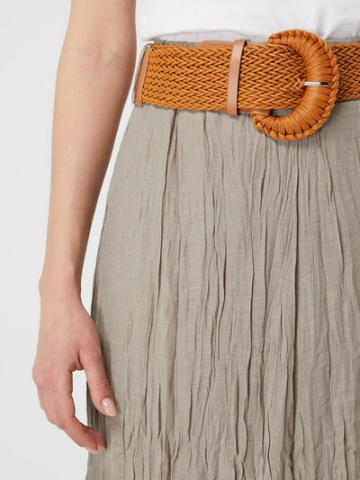 Apricot Midirok met riem  Taupe - 3