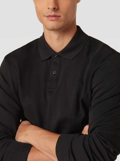 Christian Berg Men Poloshirt mit kurzer Knopfleiste Black 3