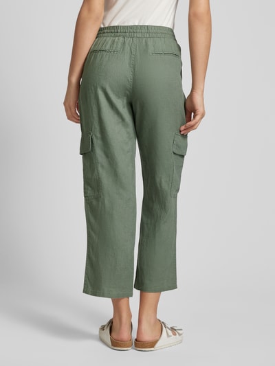 Christian Berg Woman Leinenhose mit Cargotaschen Khaki 5