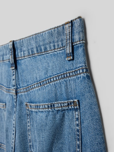 Produktfoto, Loose Fit Jeans aus reiner Baumwolle von s.Oliver RED LABEL, niebieski denim, 5 kieszeni, twill, pasek z regulacją szerokości, detal tylnej części