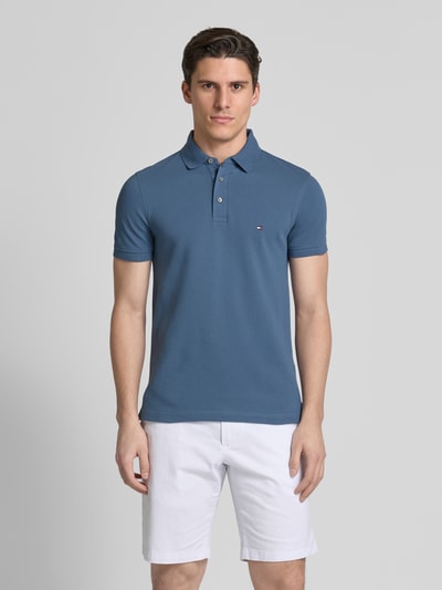 Tommy Hilfiger Koszulka polo o kroju slim fit z wyhaftowanym logo model ‘1985’ Jeansowy niebieski 4