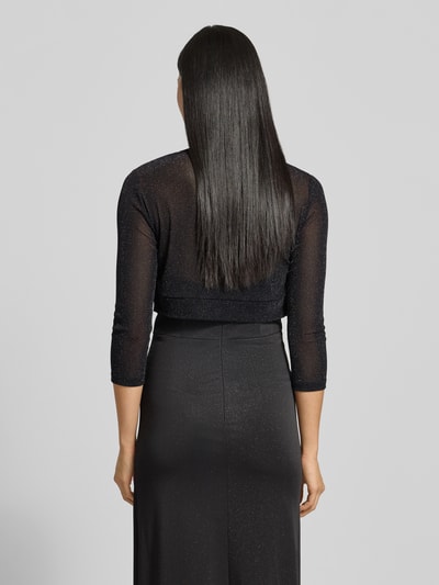 Jake*s Cocktail Regular fit bolero in semi-transparant design Zwart - 5