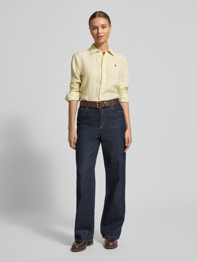 Polo Ralph Lauren Overhemdblouse met knoopsluiting Lichtgeel - 1