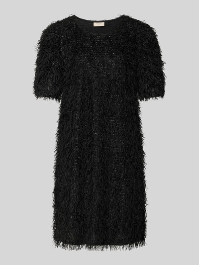 FREE/QUENT Knielanges Strickkleid aus Effektgarn Modell 'MARLIN' Black 2