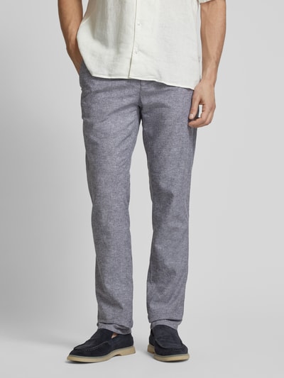 Tom Tailor Relaxed Fit Chino aus Leinen-Baumwoll-Mix Hellgrau 4