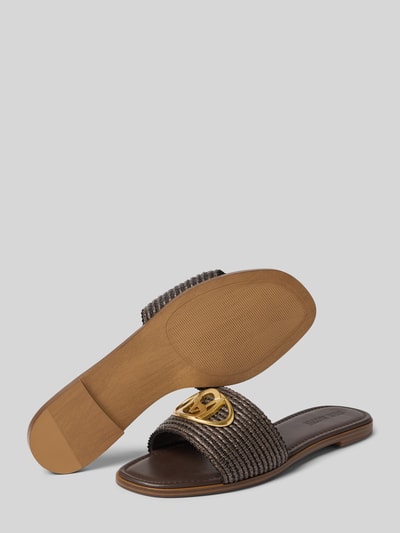 Steve Madden Slipper mit Logo-Detail Modell 'Kora' Dunkelbraun 4