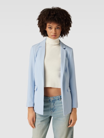 Pieces Blazer mit Pattentaschen Modell 'BOSSY' Hellblau 4