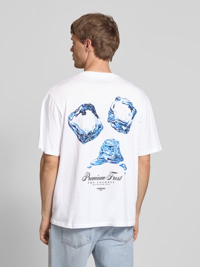 Jack & Jones T-Shirt mit Label-Print Modell 'MARINA' Weiss 5