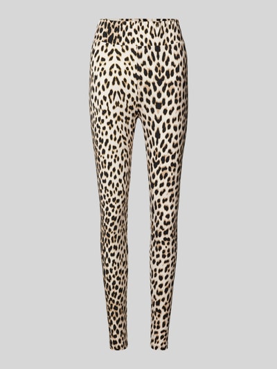 OH APRIL Leggings mit elastischem Bund Modell 'Rita' Camel 1