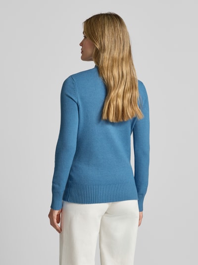 Christian Berg Woman Sweter z dzianiny ze stójką Szaroniebieski melanż 5