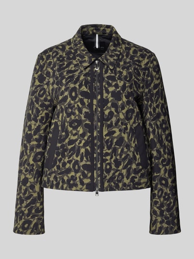 Marc Cain Regular Fit Blazer mit Reißverschluss Khaki 2