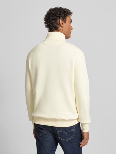 GANT Sweatshirt mit Stehkragen und Reißverschluss Offwhite 5