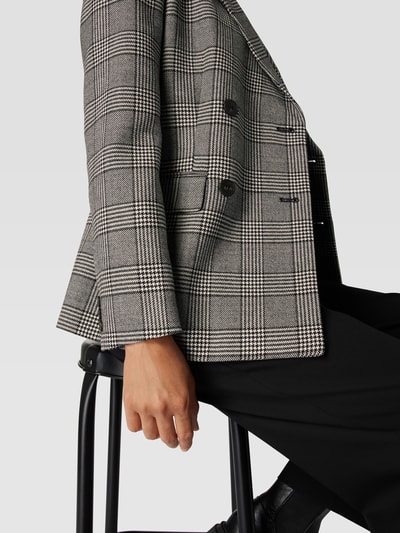 Weekend Max Mara Blazer mit Glencheck-Muster Modell 'Bronte' Schwarz 3