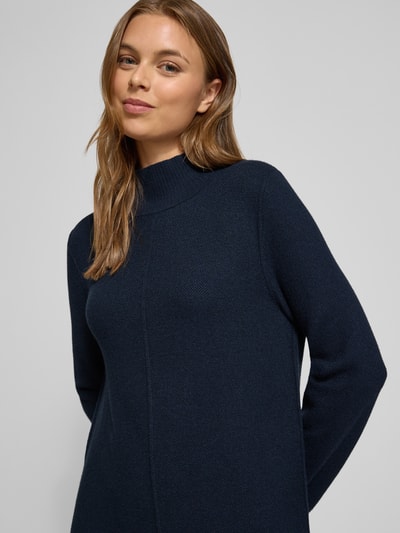Tom Tailor Körpernahes Strickkleid aus Viskose-Mix Dunkelblau 3