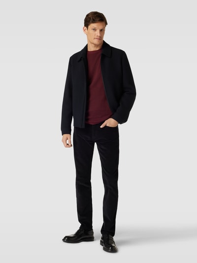 Pierre Cardin Spodnie sztruksowe z 5 kieszeniami model ‘Lyon’ Czarny 1