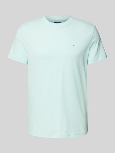 Tommy Jeans Regular fit T-shirt van puur katoen met labelprint Turquoise - 2