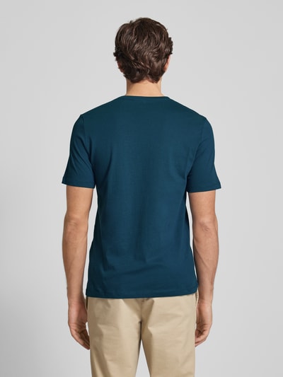 s.Oliver RED LABEL T-shirt met labelprint Oceaanblauw - 5