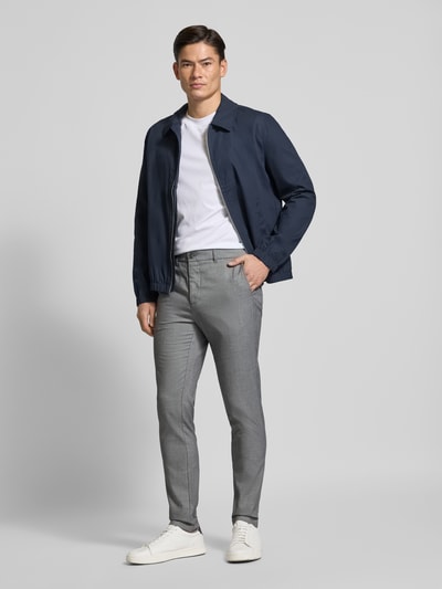 Matinique Stoffen broek met Franse steekzakken, model 'MAliam' Blauw - 1