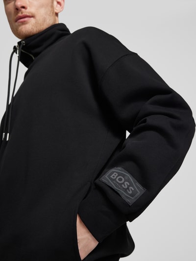 BOSS Sweatshirt mit Stehkragen Modell 'Seidler' Black 3