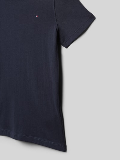 Tommy Hilfiger Teens Regular Fit T-Shirt aus reiner Baumwolle Marine 2