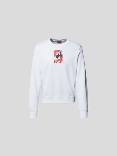 Diesel Sweatshirt mit Label-Print Weiss 2