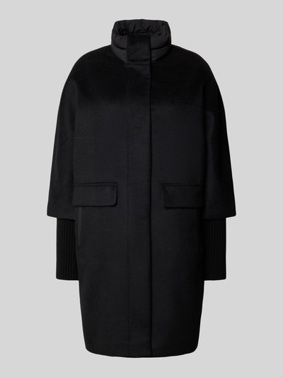 comma Mantel mit Stehkragen Black 2