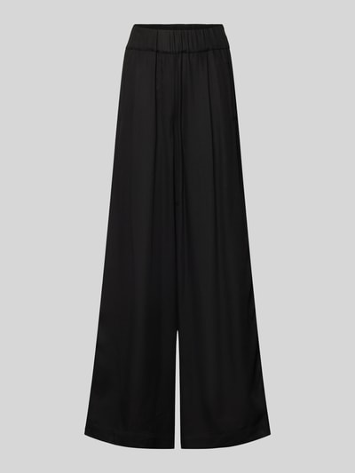 Lanius Wide Leg Stoffhose mit elastischem Bund Black 2