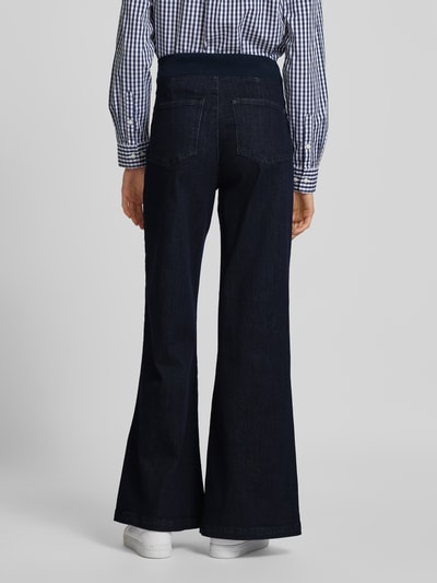 Rich & Royal Flared jeans met Franse steekzakken Donkerblauw - 5