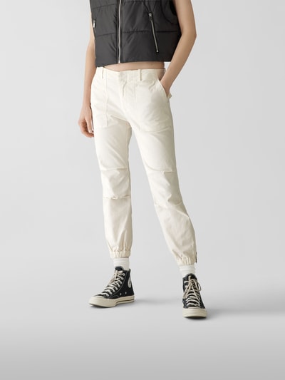 Nili Lotan Cropped Hose mit Falten Ecru 4