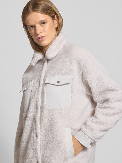 Only Regular Fit Teddy-Jacke mit Hemdkragen Modell 'TANJA' Beige 3