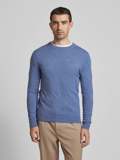 MCNEAL Gebreide pullover met ronde hals Koningsblauw gemêleerd - 4