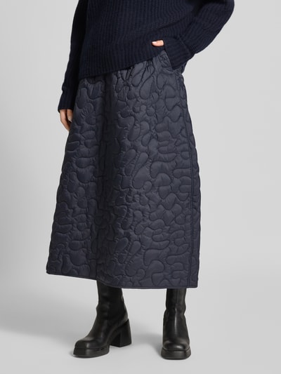 Emporio Armani Maxirock mit elastischem Bund Marine 4