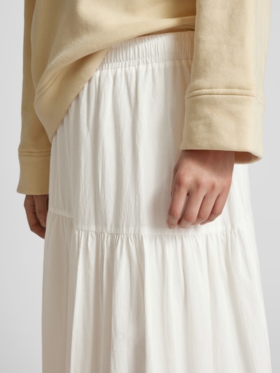 JAKE*S STUDIO WOMAN Midirock im Stufen-Look Offwhite 3