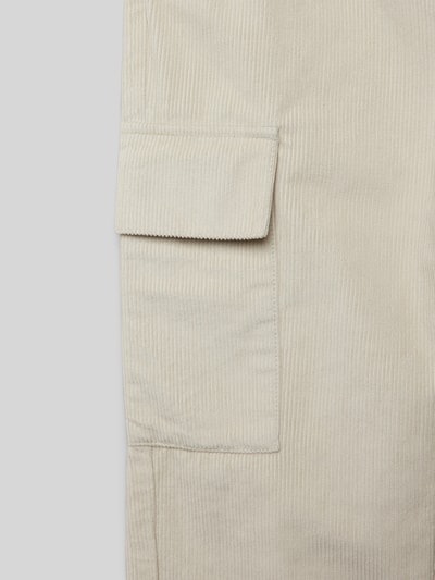 Calvin Klein Jeans Straight fit broek met labelpatch, model 'CORDUROY' Beige - 2