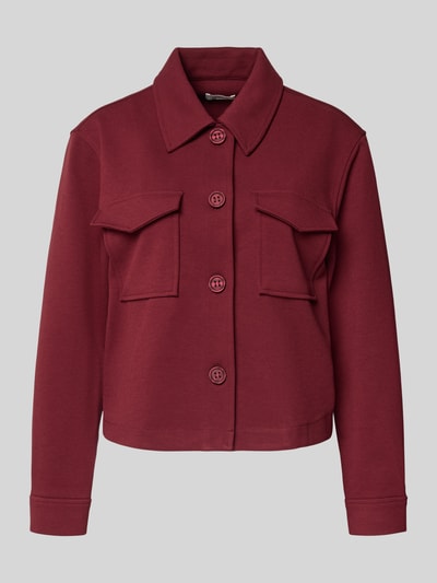 s.Oliver RED LABEL Relaxed fit jack van structuur-jersey Bordeaux - 2