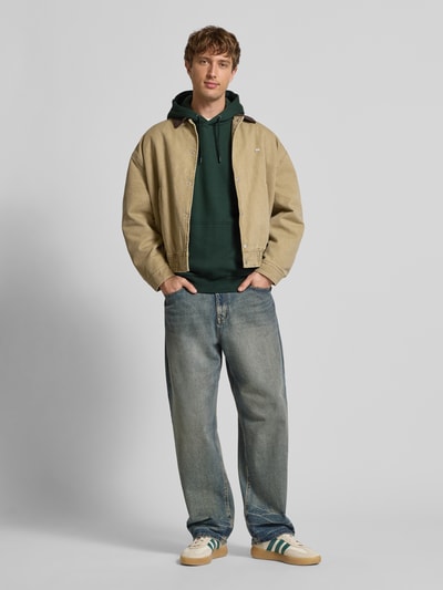 Only & Sons Bluza z kapturem o kroju regular fit z mieszanki bawełny model ‘CERES’ Ciemnozielony 1