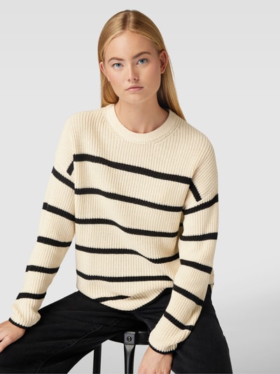 Only Strickpullover mit Blockstreifen Modell 'PERNILLE' Offwhite 3