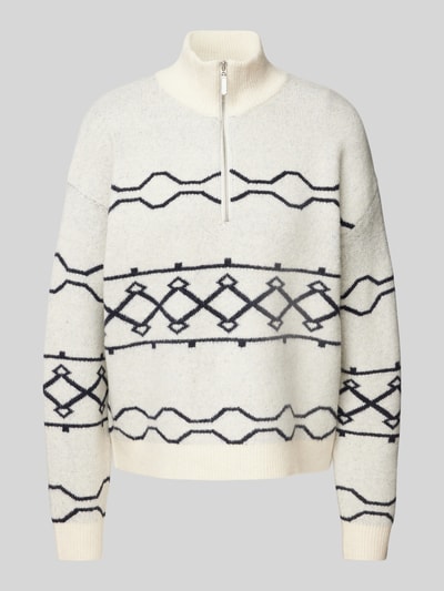 B.Young Gebreide pullover met schipperskraag, model 'BYmassi' Ecru - 2