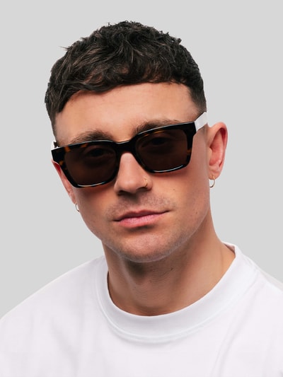 MessyWeekend okulary przeciwsłoneczne model 'DEAN' Ciemnobrązowy 1